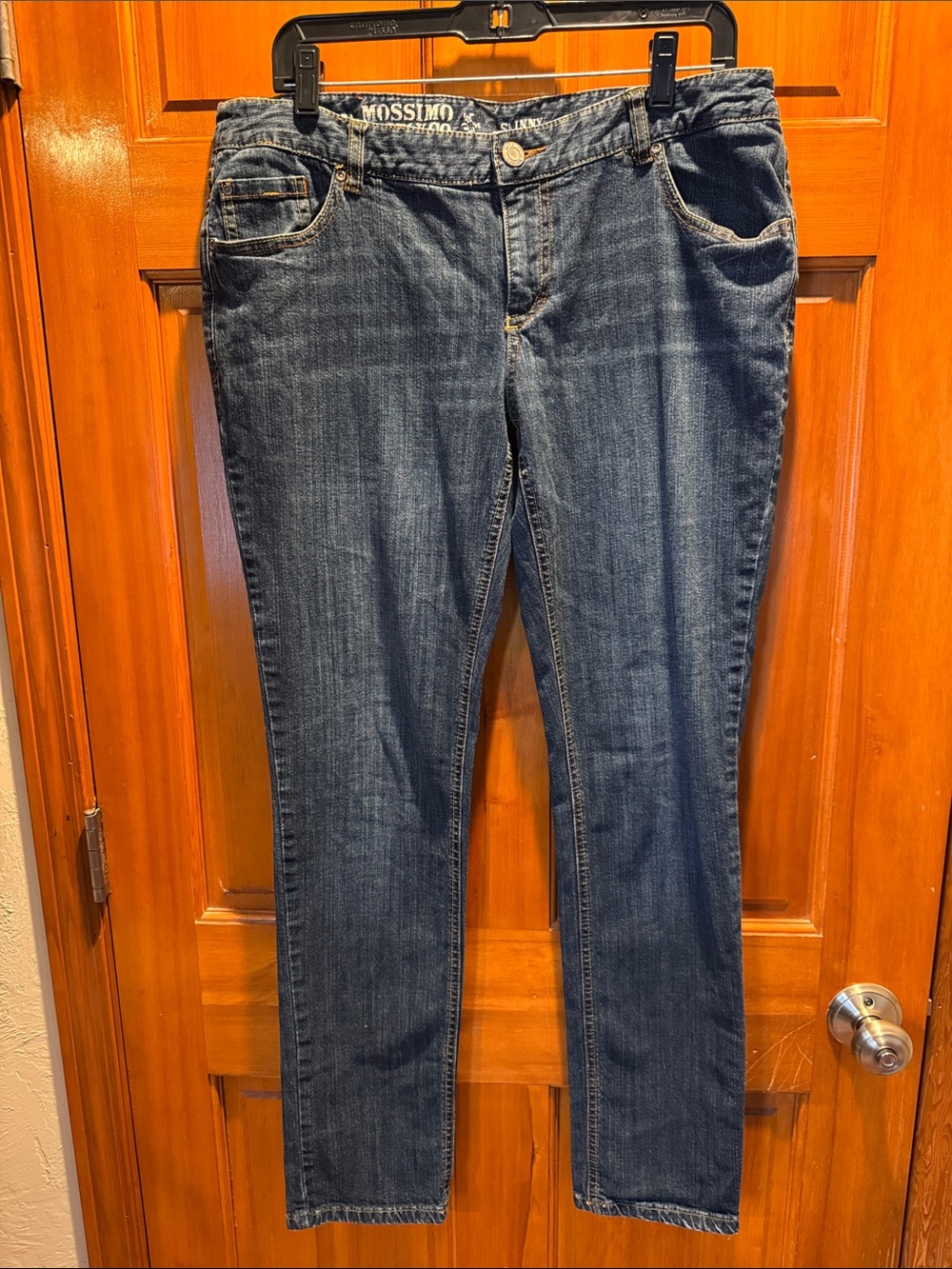 Mossimo Supply Co. Skinny Jeans in Dark Blue Denim Size 15 Juniors